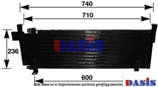 Condenseur, climatisation AKS DASIS 520046N