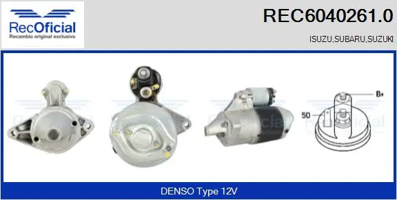 Démarreur RECOFICIAL REC6040261.0
