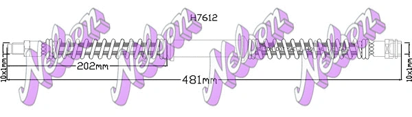 Flexible de frein KAWE H7612