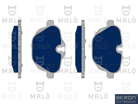 Kit de plaquettes de frein, frein à disque AKRON-MALÒ 1050257