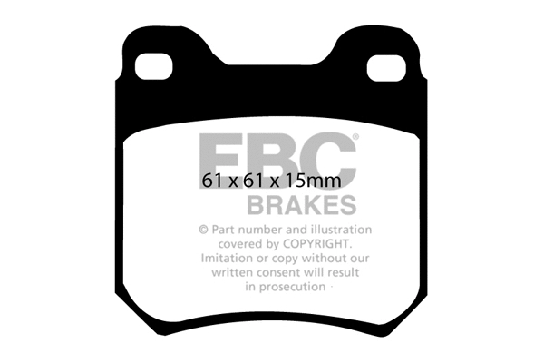 Kit de plaquettes de frein, frein à disque EBC Brakes DP3675C