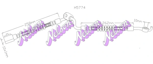 Flexible de frein KAWE H5774
