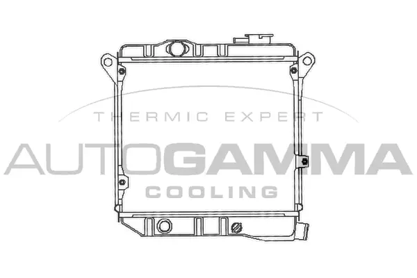 Radiateur, refroidissement du moteur AUTOGAMMA 100076