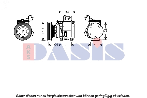 Compresseur, climatisation AKS DASIS 850402N