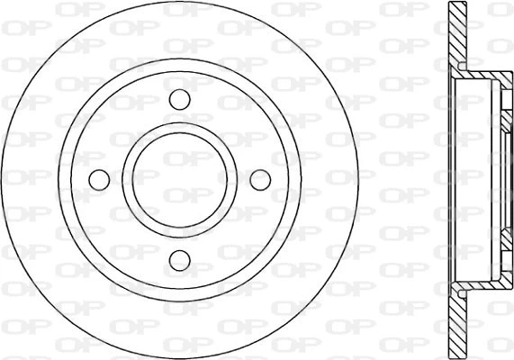 Disque de frein OPEN PARTS BDA1660.10