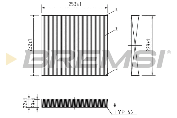 Filtre, air de l'habitacle BREMSI FC0177