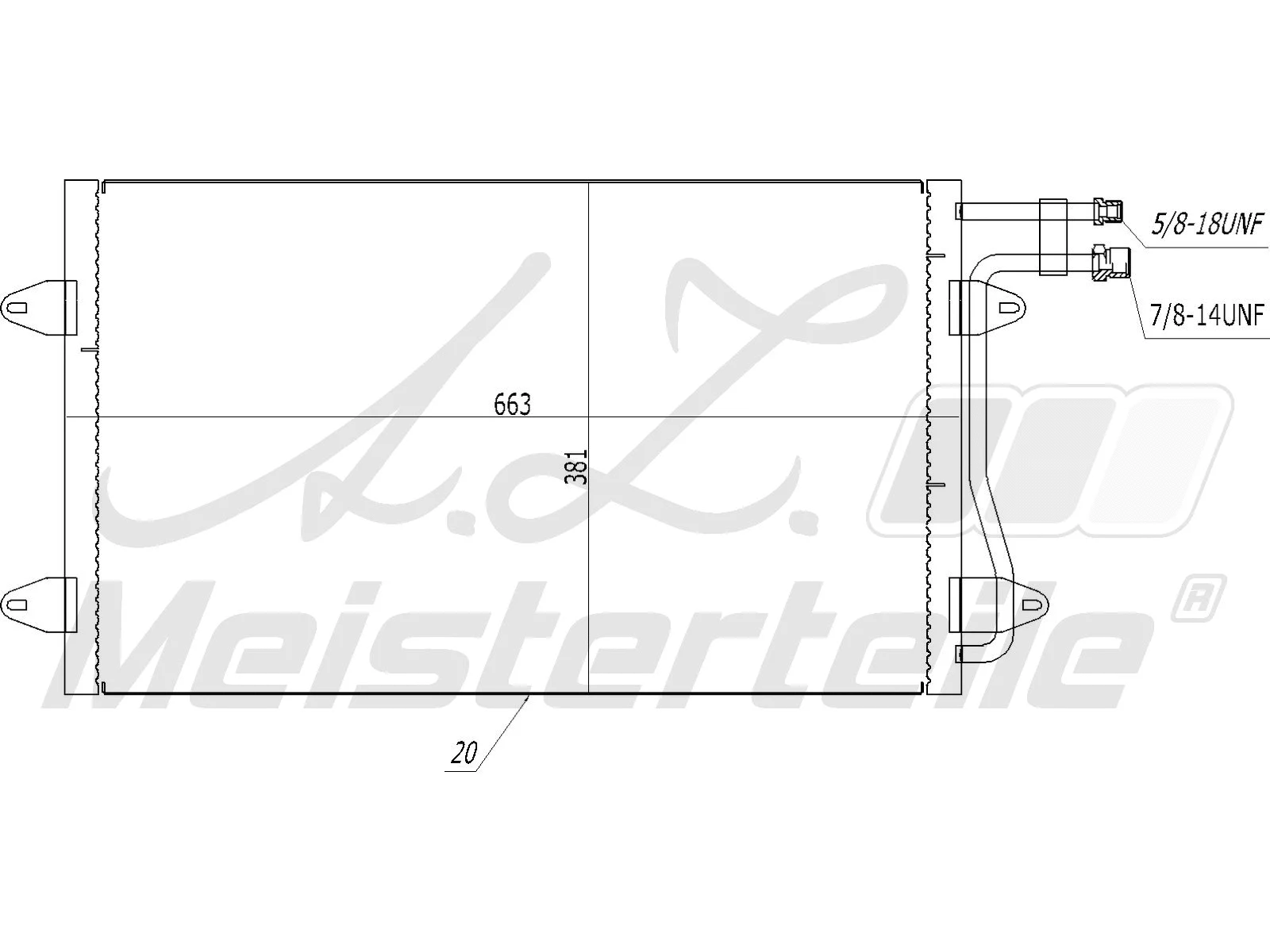 Condenseur, climatisation A.Z. Meisterteile AZMT-45-030-1458