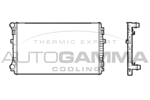 Radiateur, refroidissement du moteur AUTOGAMMA 107198