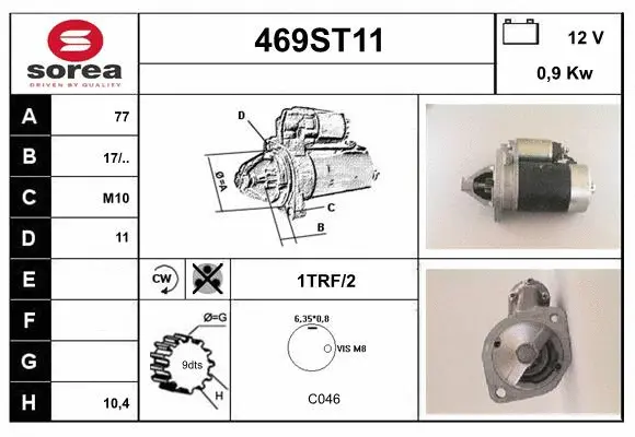 Démarreur STARTCAR 469ST11
