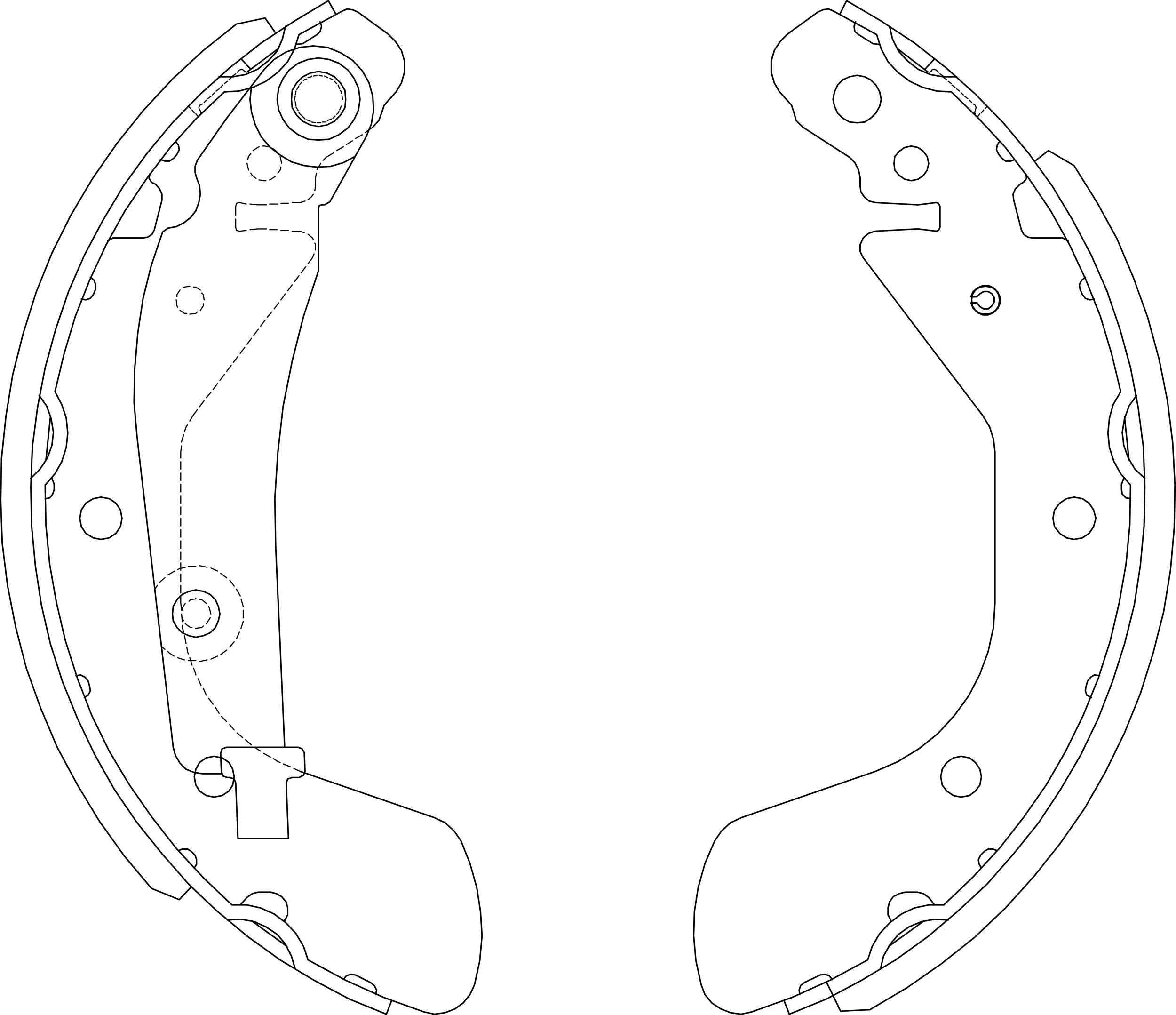 Jeu de mâchoires de frein TRW GS7875