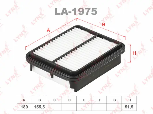 Filtre à air LYNXAUTO LA-1975