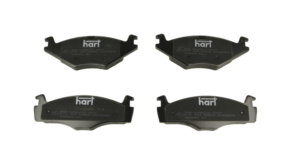 Kit de plaquettes de frein, frein à disque HART 215 964