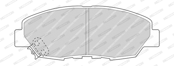 Kit de plaquettes de frein, frein à disque FERODO FDB761-D