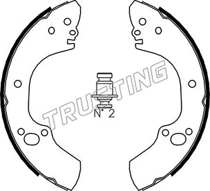 Jeu de mâchoires de frein TRUSTING 073.170