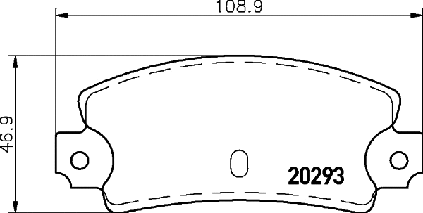 Kit de plaquettes de frein, frein à disque MINTEX MDB1258