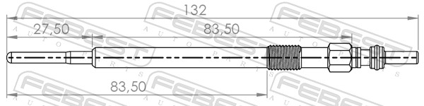 Bougie de préchauffage FEBEST 22642-001
