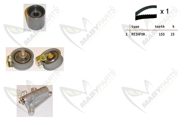 Kit de courroie crantée MABYPARTS OBK010373