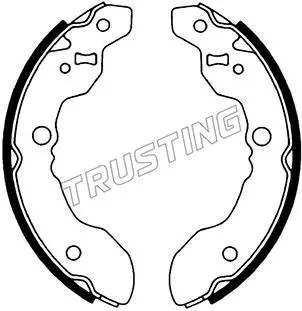 Jeu de mâchoires de frein TRUSTING 111.241
