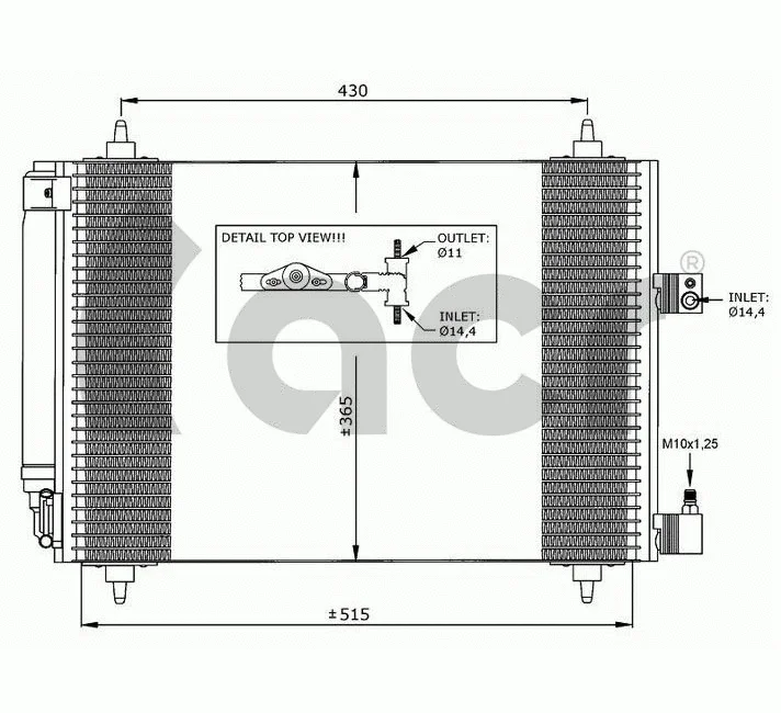 Condenseur, climatisation ACR 300633