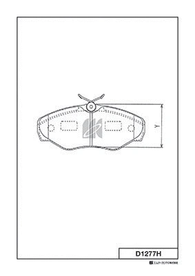 Kit de plaquettes de frein, frein à disque MK Kashiyama D1277H