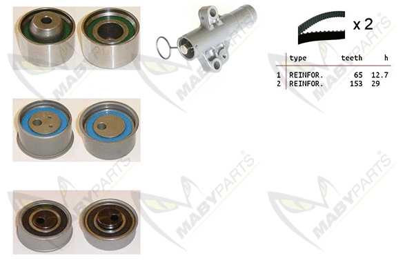Kit de courroie crantée MABYPARTS OBK010519