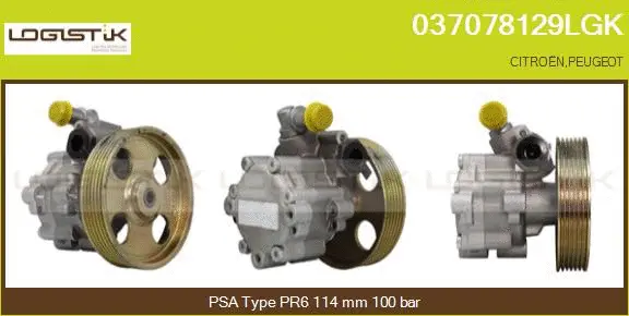 Pompe hydraulique, direction LGK 037078129LGK