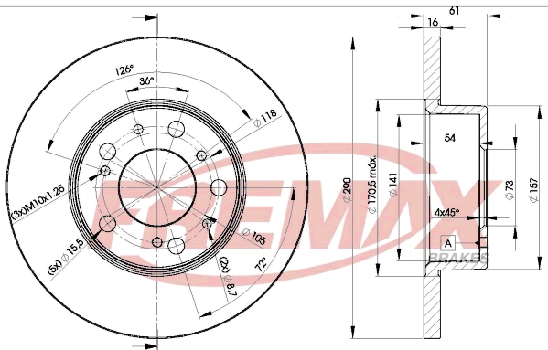 Disque de frein FREMAX BD-4695