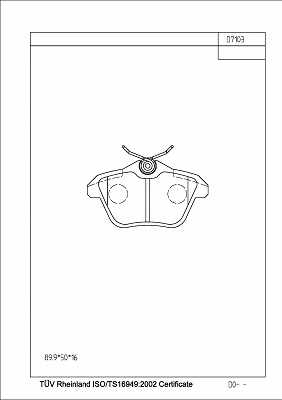 Kit de plaquettes de frein, frein à disque ASIMCO KD78064