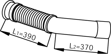 Tuyau d'échappement DINEX 53252