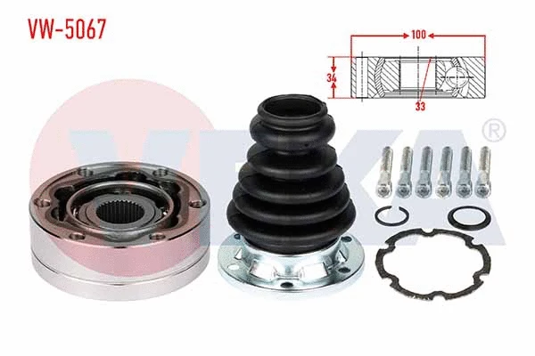 Jeu de joints, arbre de transmission VEKA VW-5067