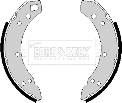 Jeu de mâchoires de frein BORG & BECK BBS6137