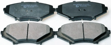 Kit de plaquettes de frein, frein à disque DENCKERMANN B111259