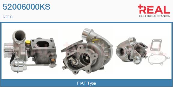 Turbocompresseur, suralimentation REAL 52006000KS