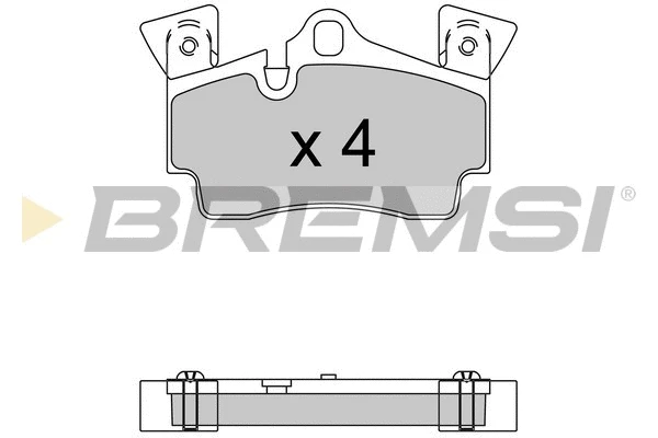 Kit de plaquettes de frein, frein à disque BREMSI BP3574