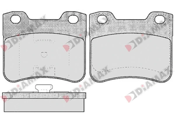 Kit de plaquettes de frein, frein à disque DIAMAX N09104