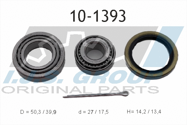 Kit de roulements de roue IJS GROUP 10-1393