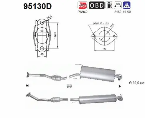 Catalyseur AS 95130D