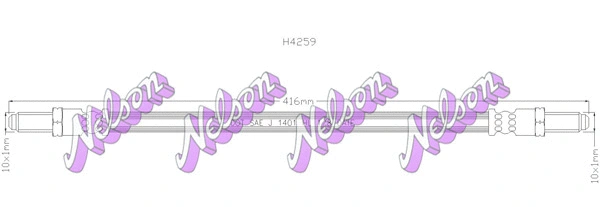 Flexible de frein KAWE H4259