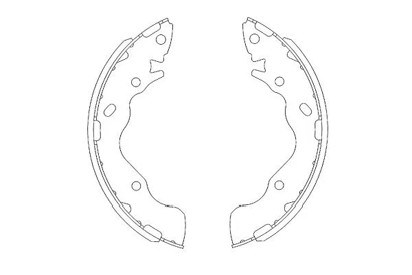 Jeu de mâchoires de frein KAVO PARTS KBS-3402