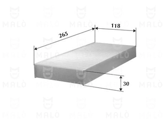 Filtre, air de l'habitacle AKRON-MALÒ 1530401
