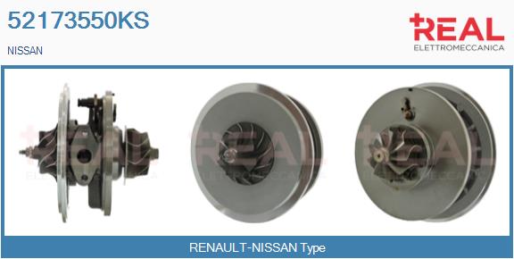 Groupe carter, turbocompresseur REAL 52173550KS