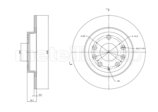 Disque de frein CIFAM 800-1831C