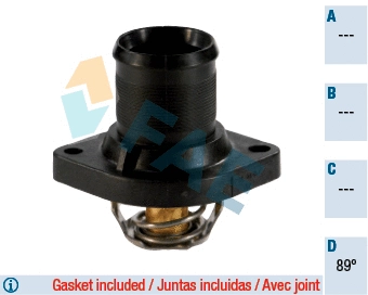 Thermostat, liquide de refroidissement FAE 5205589
