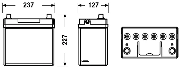 Batterie de démarrage CENTRA CB455