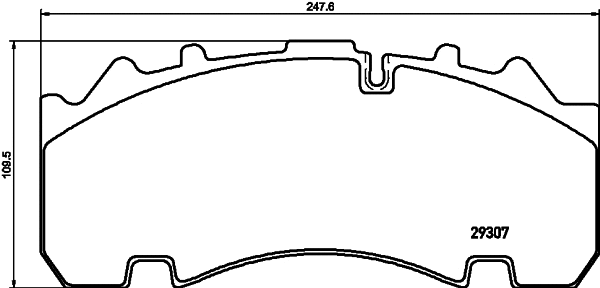 Kit de plaquettes de frein, frein à disque DON CVP093K