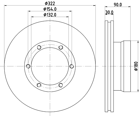 Disque de frein DON CVD510