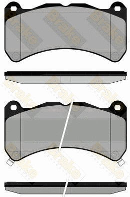 Kit de plaquettes de frein, frein à disque Brake ENGINEERING PA1838