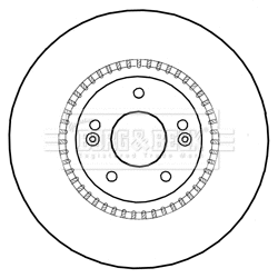 Disque de frein BORG & BECK BBD5993S