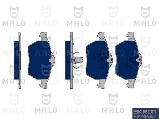 Kit de plaquettes de frein, frein à disque AKRON-MALÒ 1050026