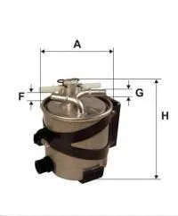Filtre à carburant UNIFLUX FILTERS XN406